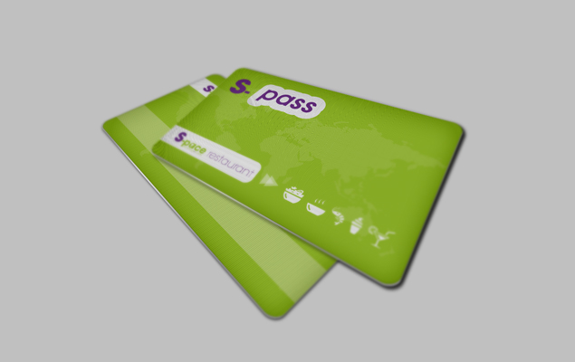 Création des cartes de fidélité pour le restaurant S-Pace Restaurant de dunkerque