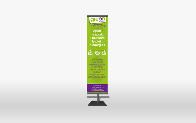 Création des Totems , Roll-Up du réseau de franchise Green Is Better