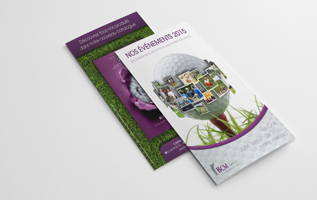 Création d'un dépliant de présentation des évènements organisés par BCM Sports en 2015 - BCM Sports