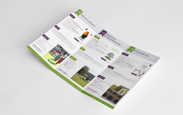 Création d'un dépliant de présentation des évènements organisés par BCM Sports en 2015 - BCM Sports