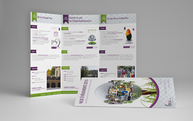 Création d'un dépliant de présentation des évènements organisés par BCM Sports en 2015 - BCM Sports