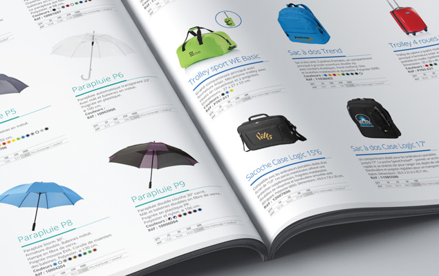 Création et réalisation du catalogue produits pour la marque Bcm Goodies 